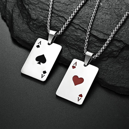 Paired card pendant ♥️♠️