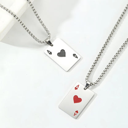 Paired card pendant ♥️♠️