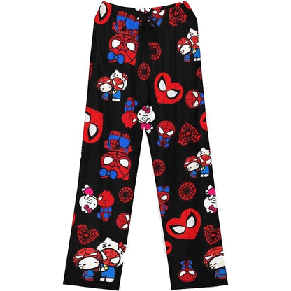 Hello Kitty & Spider Man Couple Pants🧸ྀི