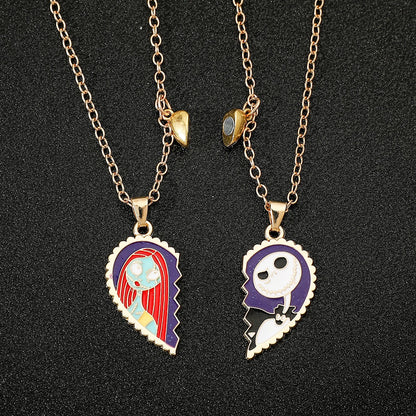 Nightmare Before Christmas Paired Necklace🫂