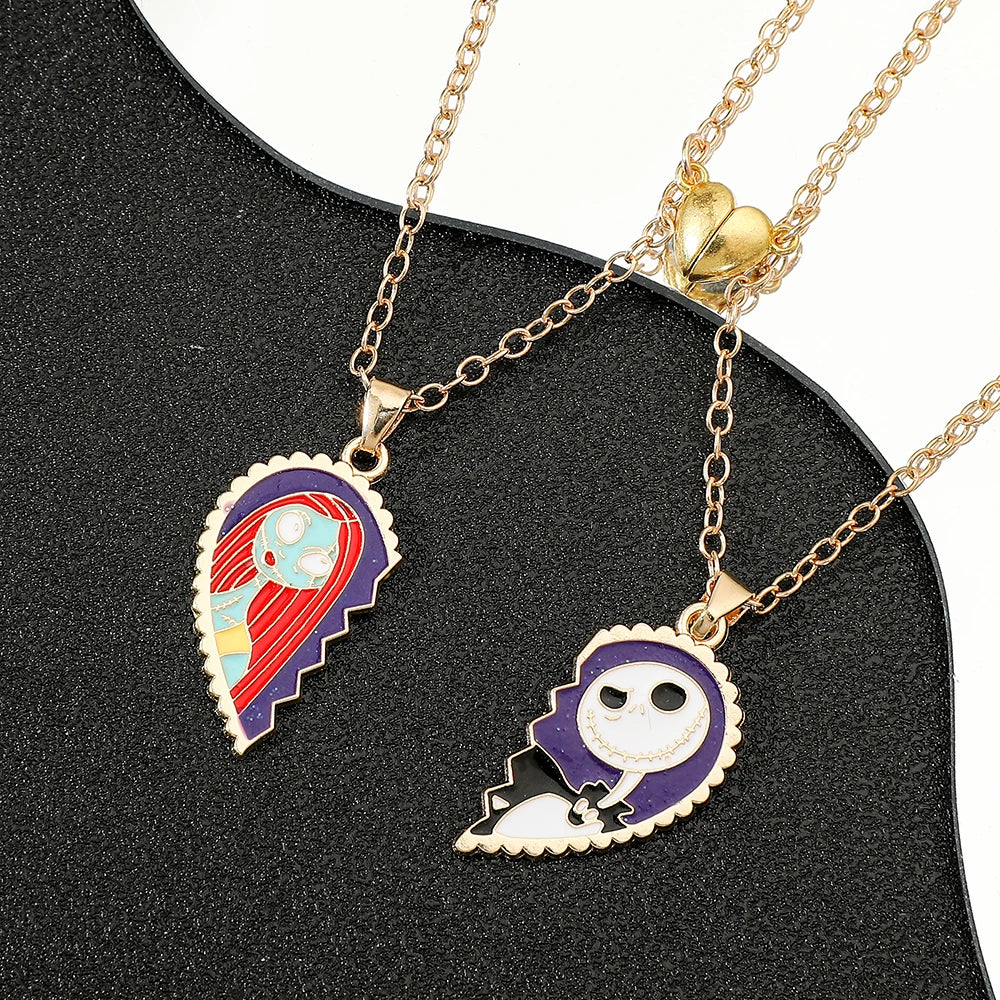 Nightmare Before Christmas Paired Necklace🫂