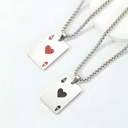 Paired card pendant ♥️♠️