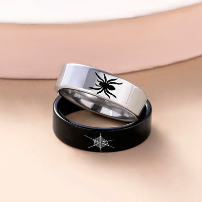 Spider Web Couple Rings🕸️