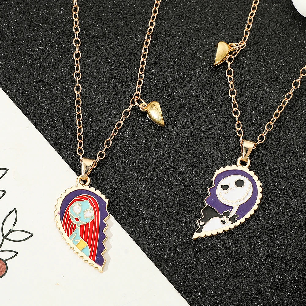 Nightmare Before Christmas Paired Necklace🫂